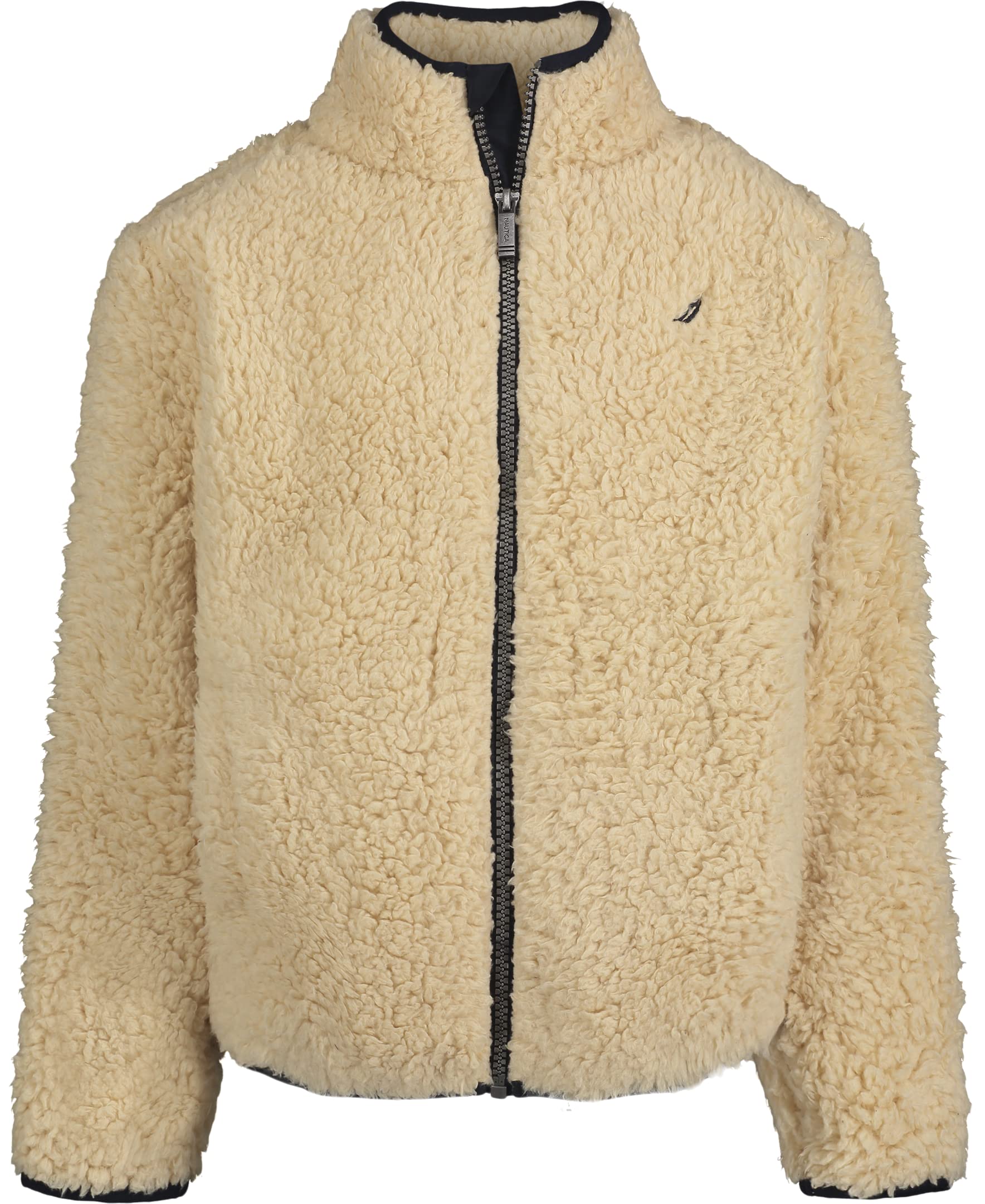 NAUTICA Boys' Full Zip Jacket, Kangaroo Pockets, Made with Lightweight Fleece